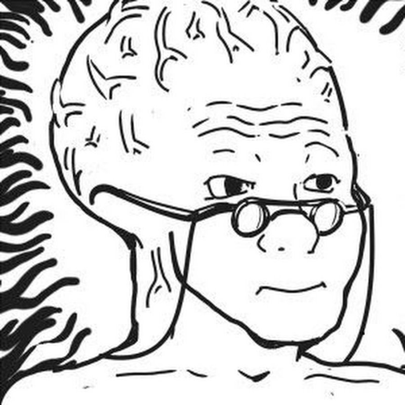 Чел с большим мозгом Мем