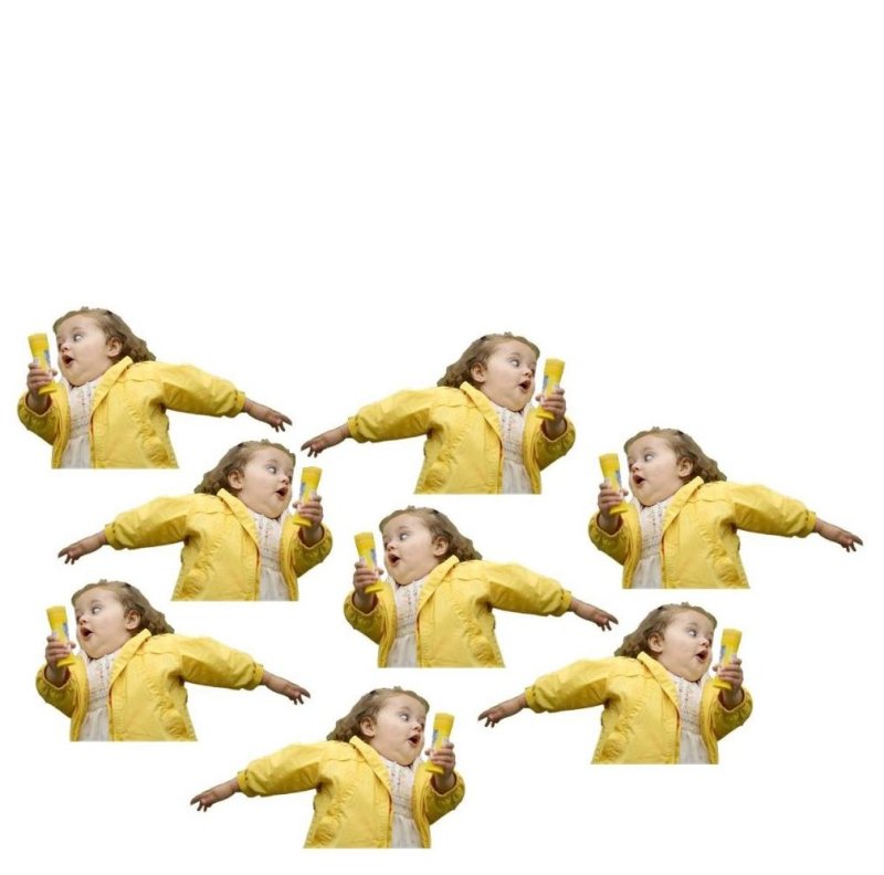 Девочка бежит Мем