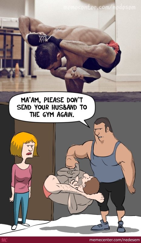 Прикол про тренировки в зале