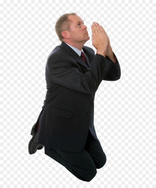 Мужик на коленях