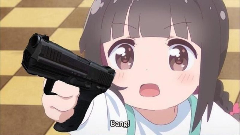 Аниме с пистолетом Мем