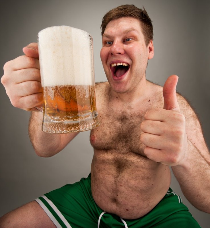 Мужик с пивом