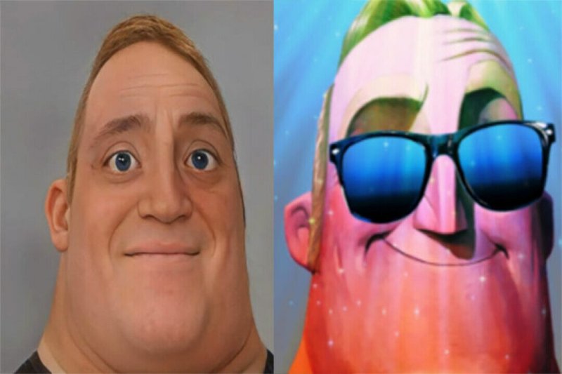 Mr incredible Canny and Uncanny