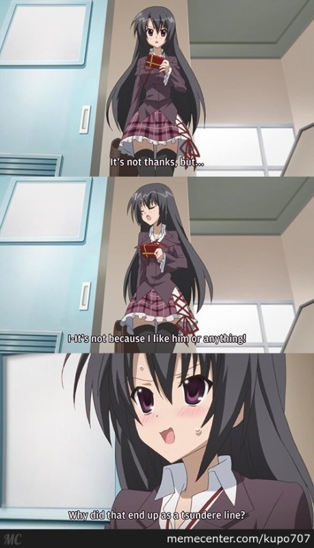 Персонажи цундере из аниме