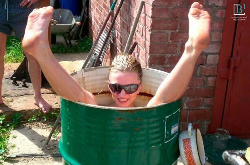 Женщина на даче