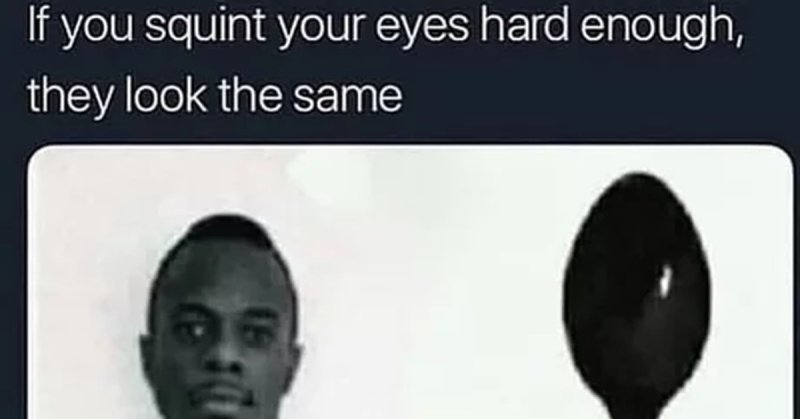 Негр и ложка