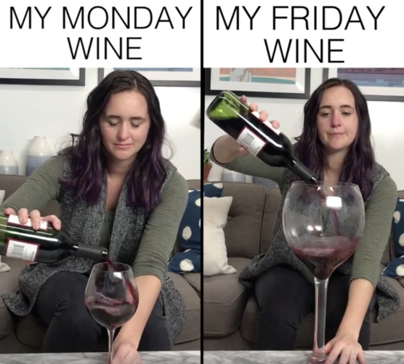 Девушка с вином Мем
