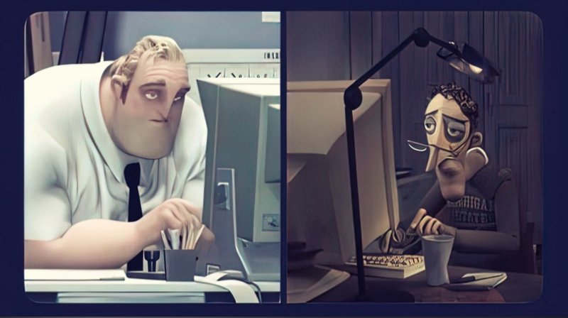 Два человека за компьютером