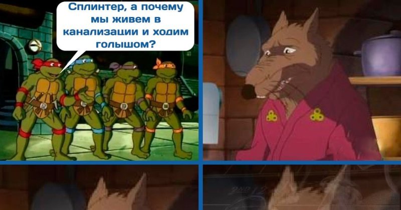 Учитель Сплинтер и шредер