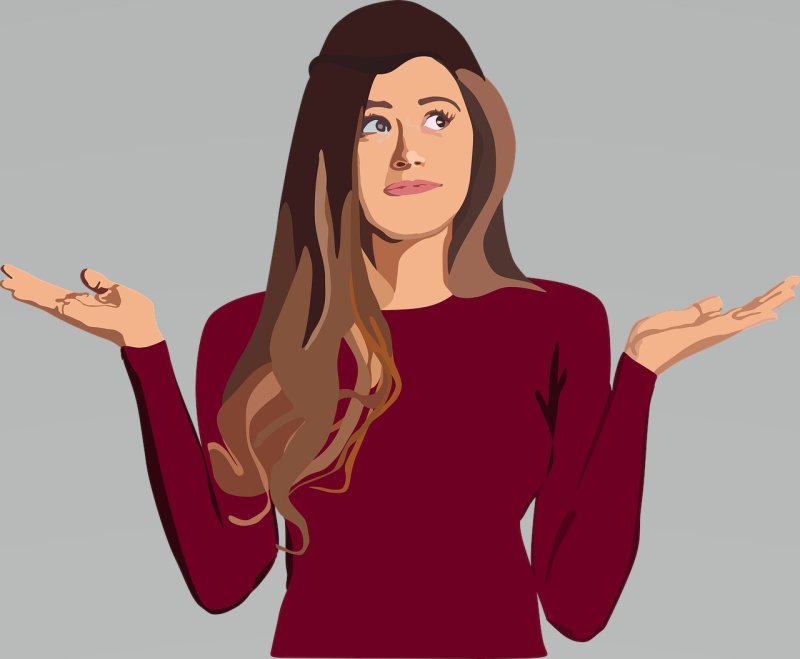 Человек пожимает плечами