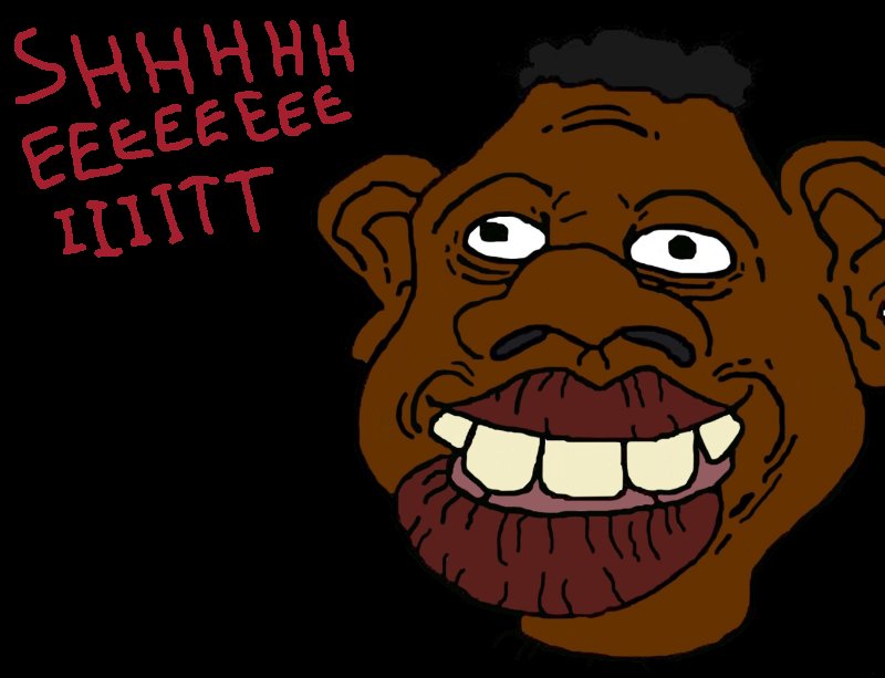 Негр стикер