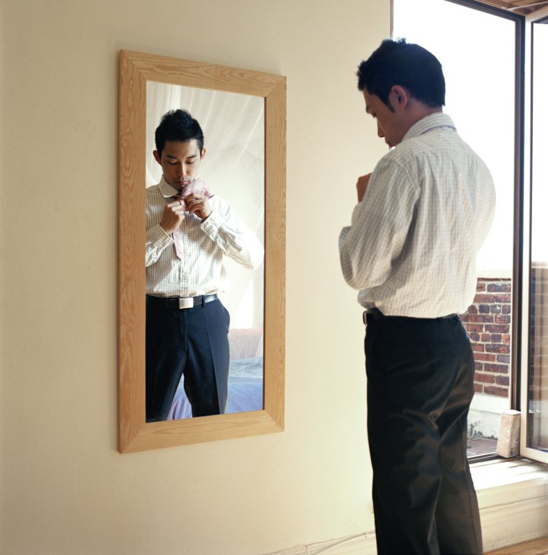 Отражение мужчины