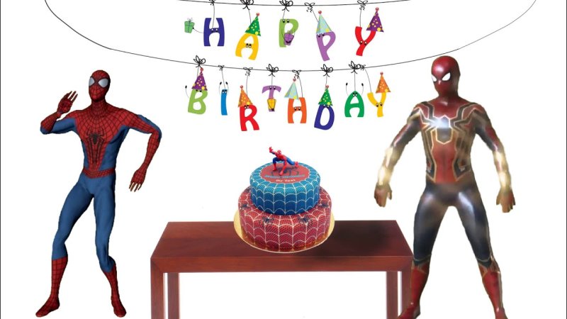 Поздравление от человека паука