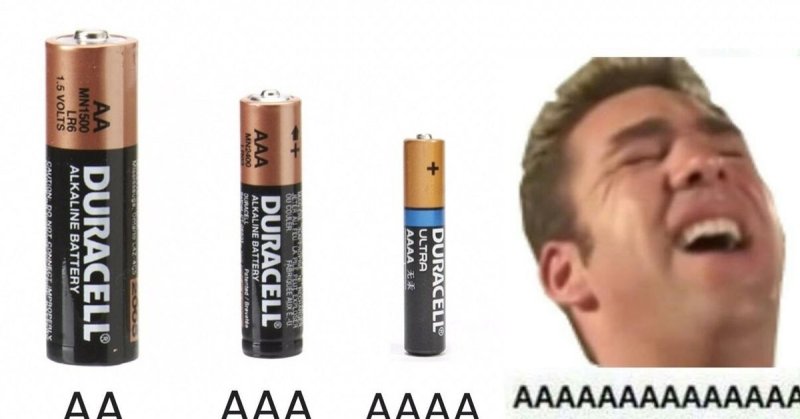Батарейки АА Мем
