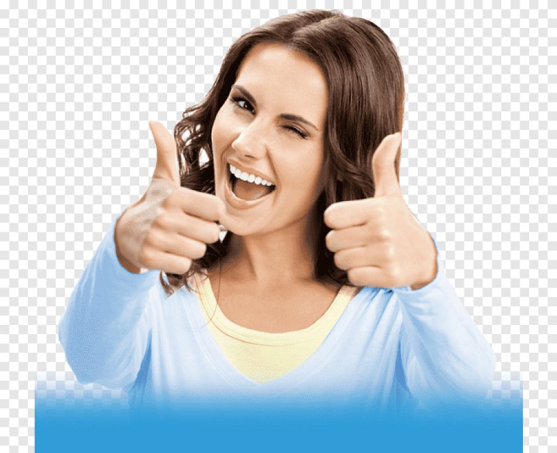 Девушка палец вверх