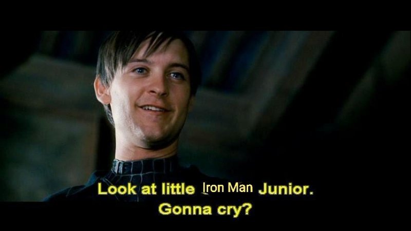 Мем ну заплачь Тоби Магуайр