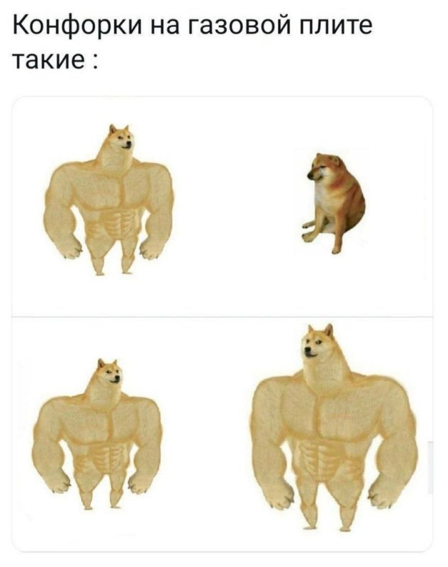 Накаченная собака из мемов