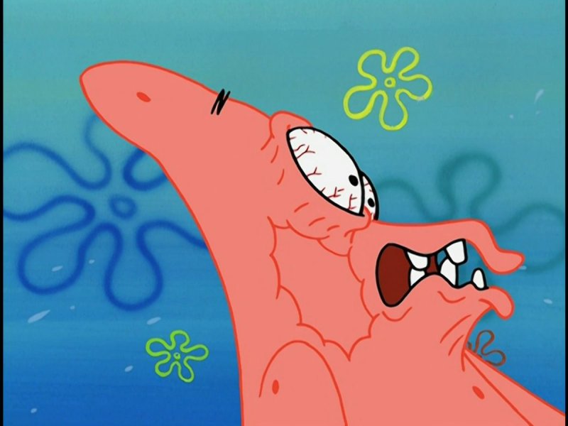 Патрик слюни