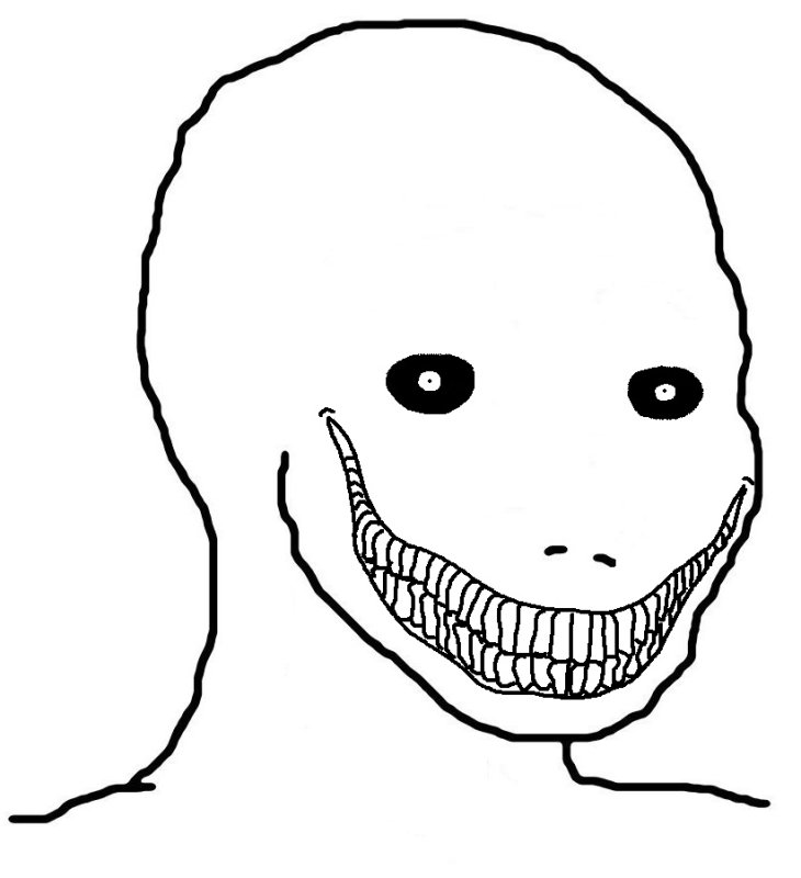 Wojak улыбается