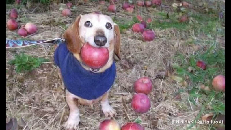 Собака флиртует