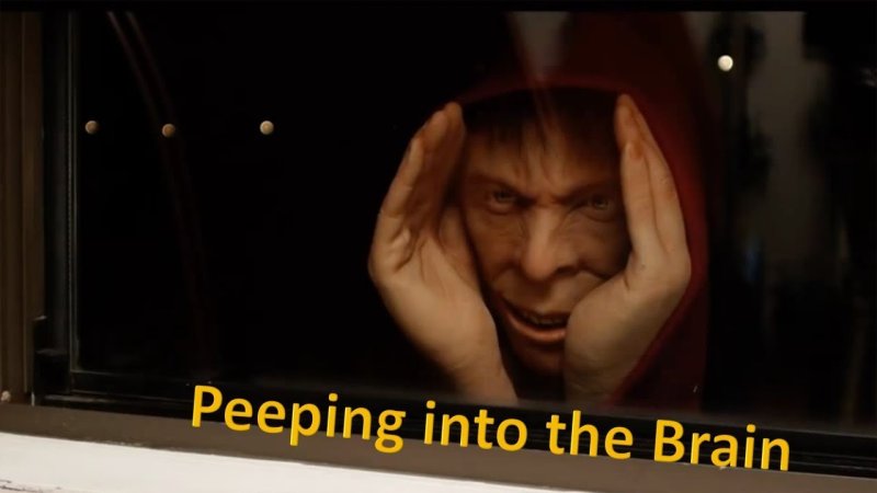 Мужик выглядывает в окно