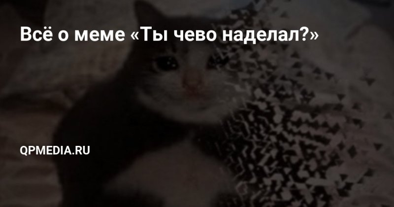Ты чего наделал Мем