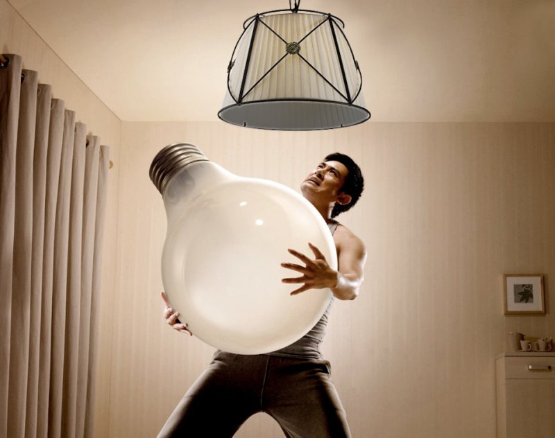 Лампочка прикол