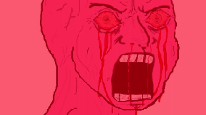 Плачущий фейс Wojak