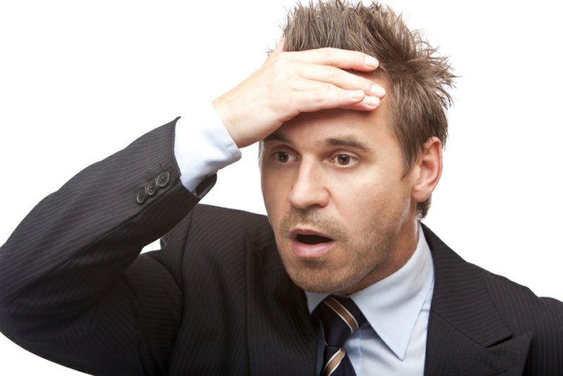 Человек в недоумении