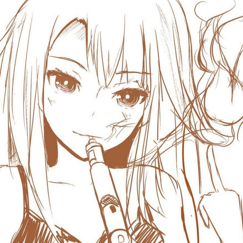 Аниме с сигаретой