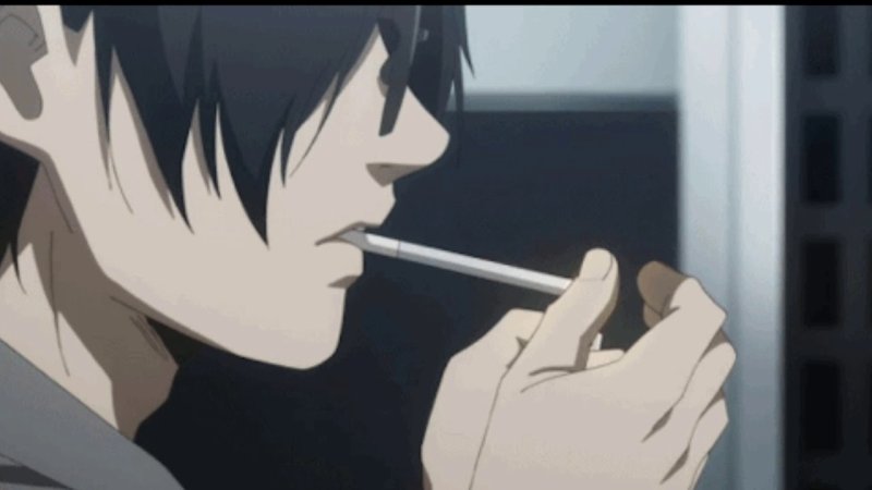 Аниме курит