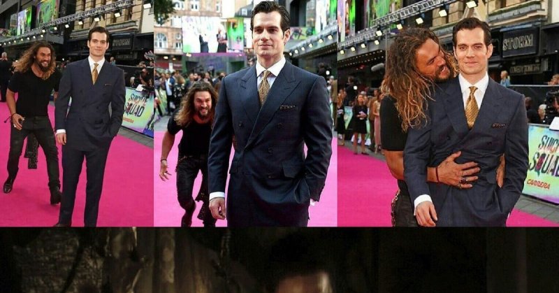 Джейсон Момоа и Генри Кавилл на красной дорожке