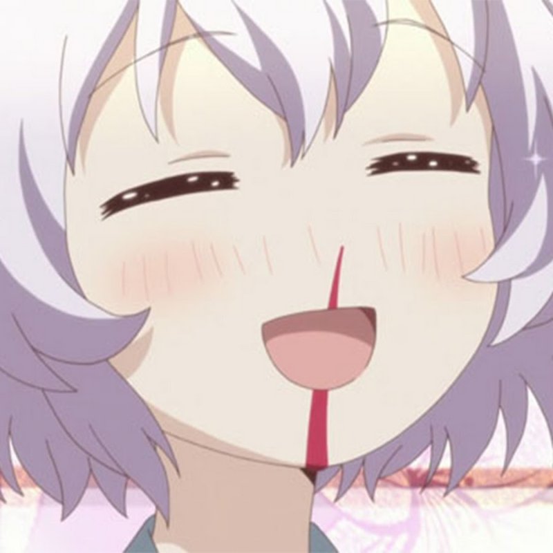 Аниме девочка с кровью из носа