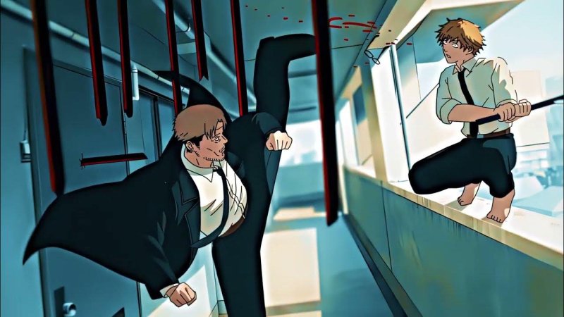 Капитан Кишибе человек бензопила аниме