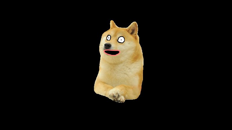 Дог на белом фоне