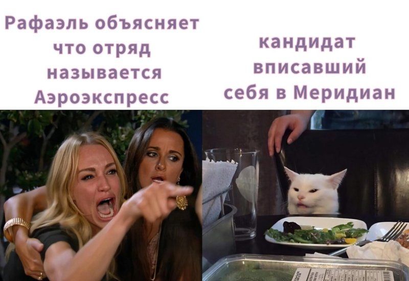Мемы про кота и двух женщин