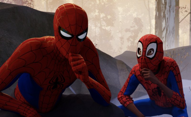Человек-паук Майлз Моралес и Питер Паркер