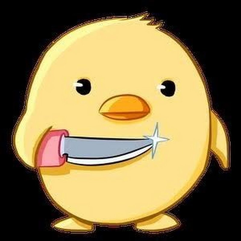 Цыпленок с ножом