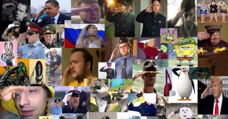 Человек отдает честь