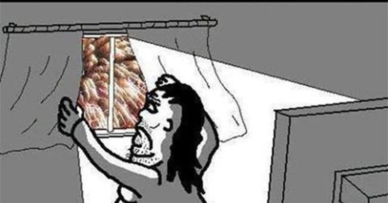 Мем зашторивает окно