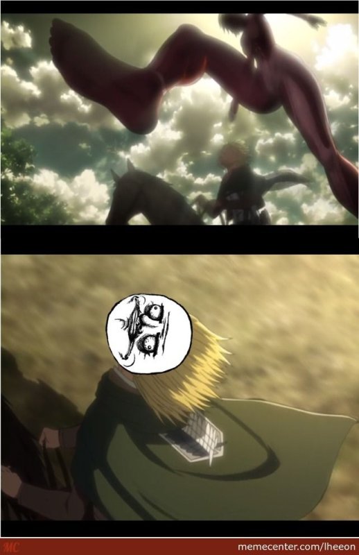 Аниме мемы атака титанов