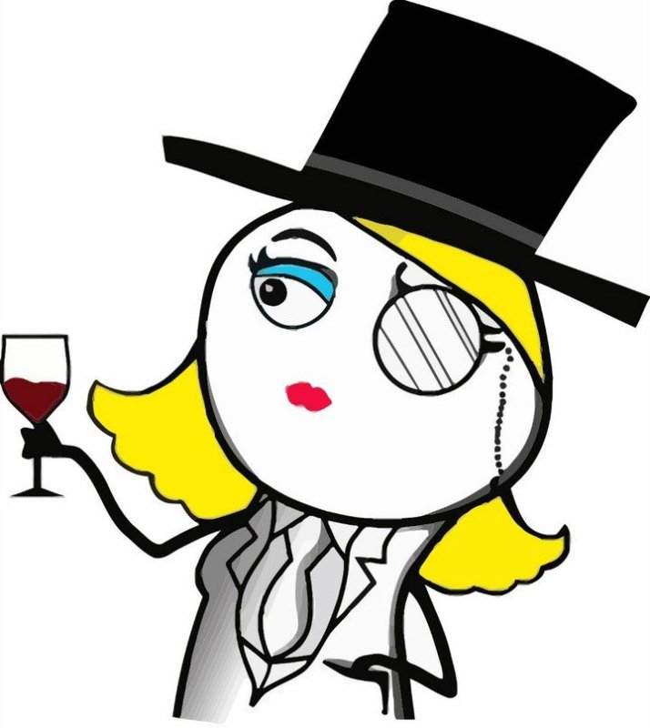 Цилиндр и монокль