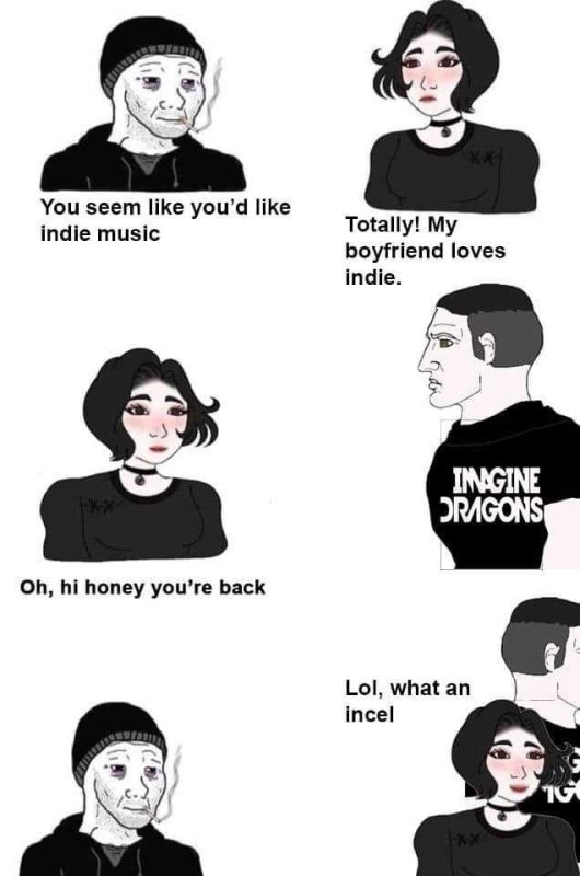 Девушка ДУМЕР Мем