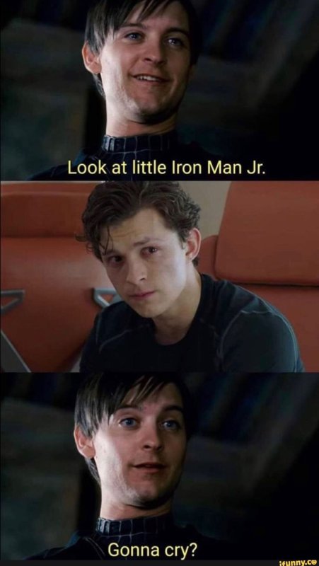 Тоби Магуайр человек паук ну заплачь