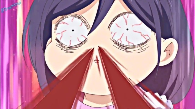 Аниме кровь из носа девушка