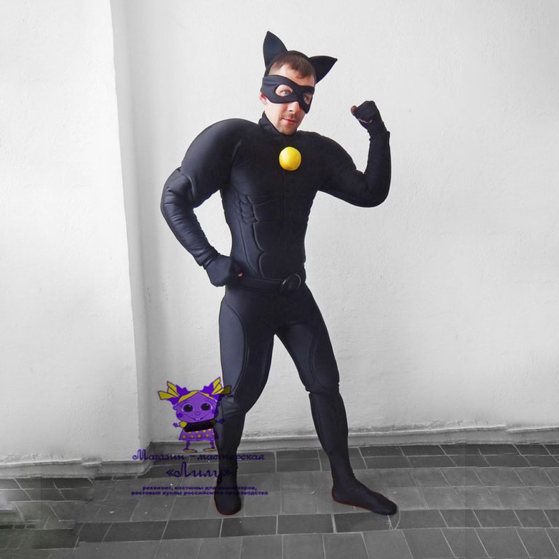 Костюм супер кота мужской