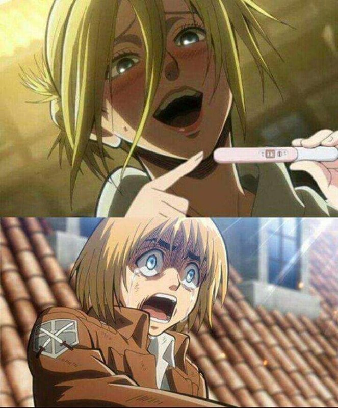 Атака титанов Энни и армин