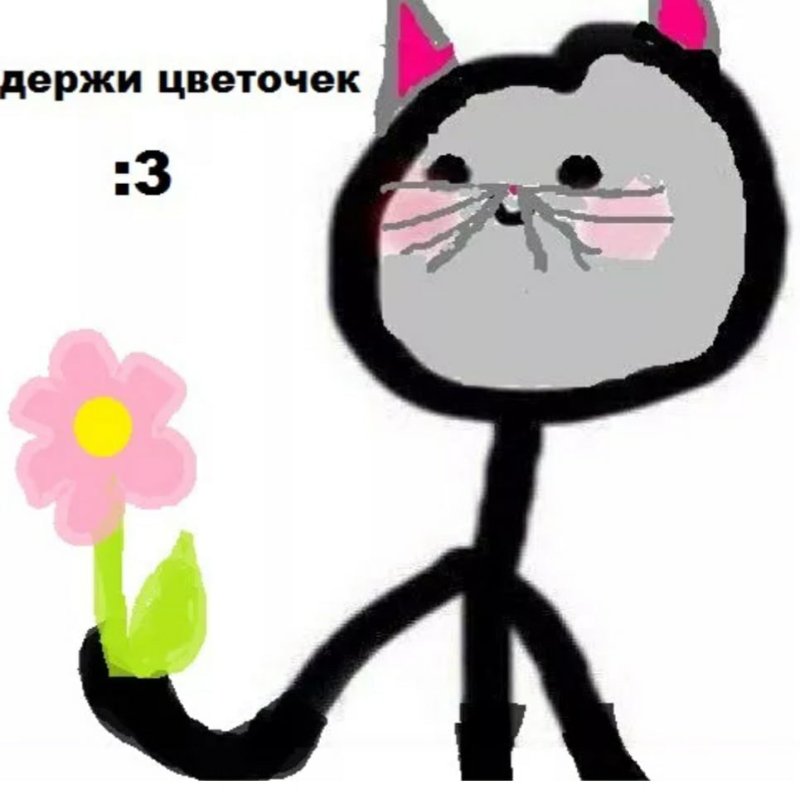 Держи цветочек