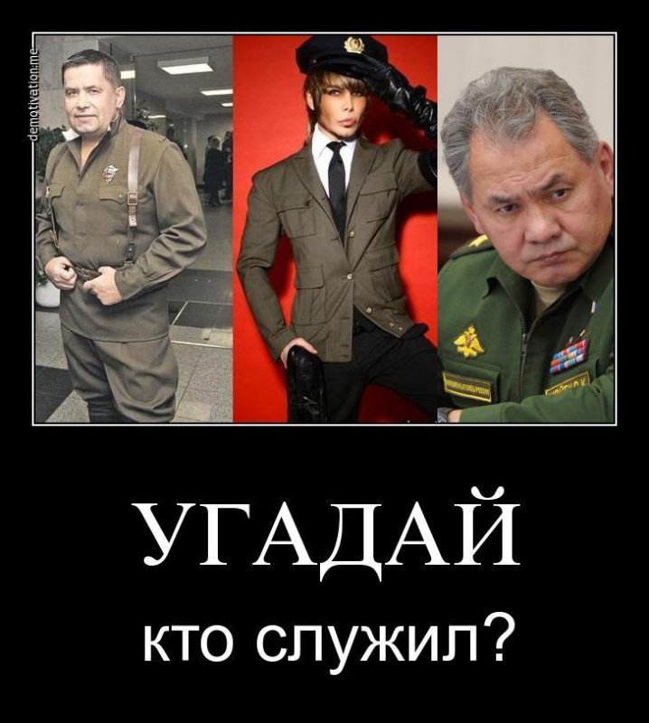 Шойгу не служил в армии Зверев служил