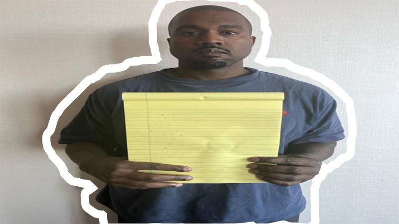 Kanye West с листком